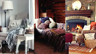 Cosy Winter Corner Ideas. Winter Corner and Reading Nook Design.