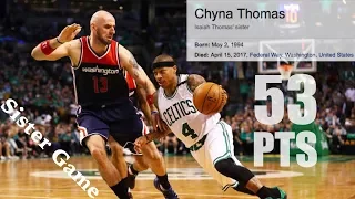 Isaiah Thomas Full Highlights 2017 Game 2 vs Wizards - Historic 53 Pts