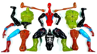 Assemble Marvel Avengers Spiderman, Miles Morales, Hulk Smash VS Siren Head