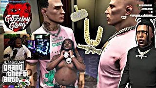 Tee Grizzley Cops Brand New Chains For GMG & Choppa Gang! | GTA V RP *INSANE!*