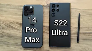 iPhone 14 Pro Max vs Samsung Galaxy S22 Ultra