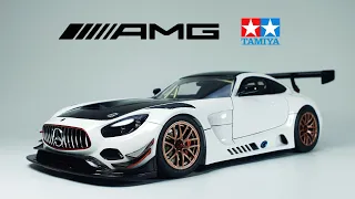 Building Tamiya Mercedes AMG GT3 Model Car (Street Version) -  Full Build - Step by Step