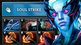 WTF Vengeful Spirit Melee Right Click Builds 50Kills Battle fury + Abyssal Blade in 7.36