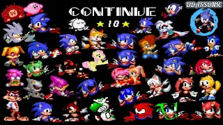 Sonic 2 • Continue Screen Every Characters