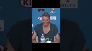 Female Tennis Star FLIRTS with News Reporter @Maria Sharapova #shorts #sports #tennis