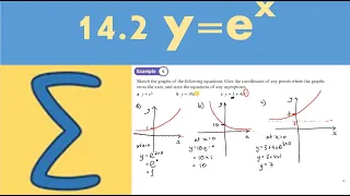 14.2 y=e^x (PURE 1- Chapter 14: Exponentials and logarithms)