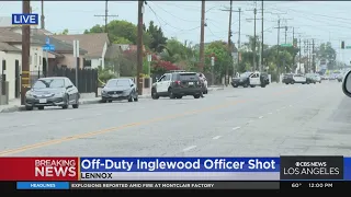 Off-duty Inglewood officer shot, wounded in Lennox