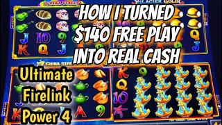 Got $140 Free Play and see how it goes on Ultimate Fire Link Power 4 #casino #slots #bonus #yamaava