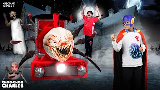 GRANNY VS PERMAN : ग्रैनी | HORROR TRAIN MONSTER CHOO CHOO CHARLES || MOHAK MEET