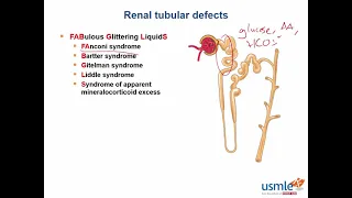 USMLE-Rx Express Video of the Week: Renal Tubular Defects