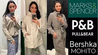 ШОППИНГ ВЛОГ | ТЁПЛЫЕ НОВИНКИ НА ОСЕНЬ С ПРИМЕРКОЙ | MARKS&SPENSER | PULL&BEAR | BERSHKA | MOHITO