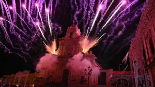 Palazzolo Acreide SAN SEBASTIANO festa 2022. Spettacolo pirotecnico