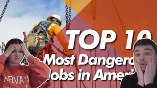 British Couple Reacts to Top 10 Most Dangerous Jobs in America