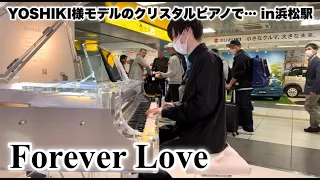 駅にクリスタルピアノがあったので『 Forever Love/X JAPAN 』弾いてみたら… in 浜松駅