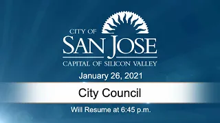 JAN 26, 2021 | City Council Evening Session