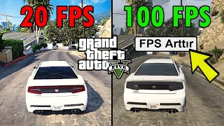 GTA 5 'İ EN DÜŞÜK SİSTEMDE 100 FPS OYNAMAK ! GTA 5 KASMA SORUNU ÇÖZÜMÜ FPS ARTTIRMA