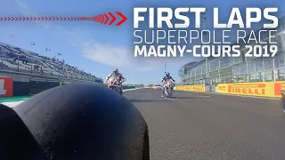 Razgatlioglu's INCREDIBLE FIRST LAPS in Superpole Race at Magny-Cours in 2019 | #FRAWorldSBK