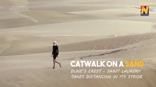 Catwalk on a sand I Dune's crest