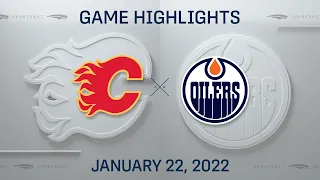 NHL Highlights | Flames vs. Oilers - Jan 22, 2022