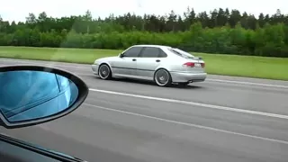 560 HP BMW M5 Rpi E60 Vs Saab 9-3 Maptun 510 HP 100-300 Km/h