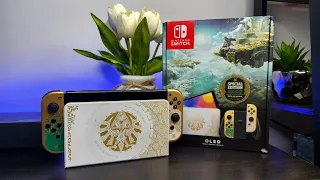 Unboxing the new awesome The Legend of Zelda Tears of the Kingdom Edition Nintendo Switch!
