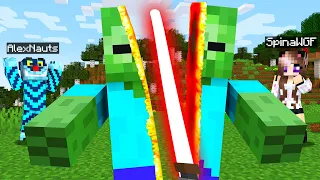 MINECRAFT MA CON LE SPADE LASER!!