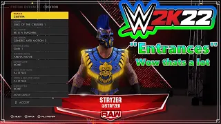 WWE 2K22 Create An Entrance Options, What's New? PS5