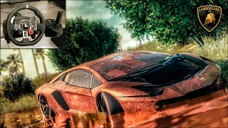 Rebuilding a LAMBORGHINI AVENTADOR S - NFS HEAT - LOGITECH G29 Gameplay