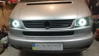 178 Volkswagen T4 Часть 2 , линзы , ксенон , глаза , покраска , шлифовка