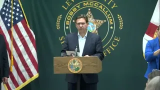 WATCH: Florida Gov. DeSantis, Levy County officials hold briefing on Idalia storm preparation