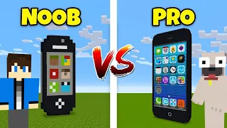 NOOB VS PRO VIDEÓS TELEFON A MINECRAFTBAN!