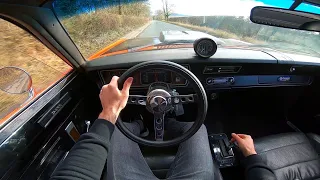 1972 Plymouth Duster 360 V8 B&M Manual Valve Transmission - POV Test Drive & Walk-around