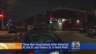 3 Men Shot In North Philadelphia Overnight