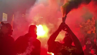 L’accoglienza dei tifosi della Juve Stabia dopo la promozione