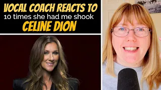 Vocal Coach Reacts to 10 Times Céline Dion's Vocals had me Shook!