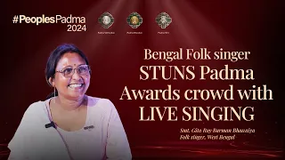 Bengal Folk singer Geeta Roy Burman STUNS Padma Awards crowd with LIVE SINGING