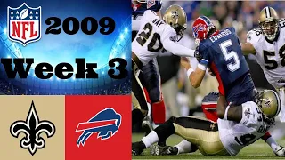 New Orleans Saints vs. Buffalo Bills | NFL 2009 Week 3 Highlights