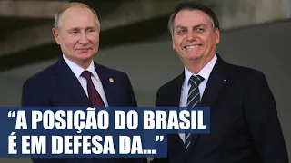 BOLSONARO SE MANIFESTA SOBRE A POSIÇÃO DO BRASIL NA GUERRA RÚSSIA E UCRÂNIA