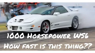 1000 Horsepower Turbo LS1 Trans Am WS6 hits the track. Here's what it runs.