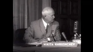 Nikita Khrushchev on Face the Nation in 1957