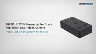 SpygearGadgets 1080P HD WiFi Mini Black Box Hidden Camera with Night Vision Product Overview Review