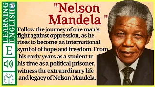 English story for listening🍁Nelson Mandela ( Graded Reader Level 2 ) | WooEnglish