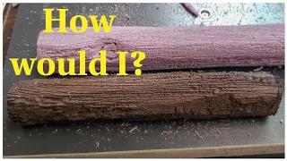 How would I make a wooden log or tree trunk using foam.