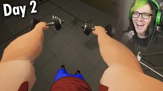 I went from skinny to ripped in 2 days - The Gym Simulator (THIS GAME IS AWFUL)