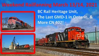 Weekend Railfanning in Southern Ontario March 13-14, 2021