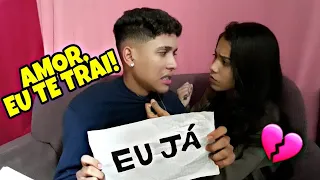 AMOR EU TE TRAI COM SUA AMIGA (trollagem)  Deu ruim...