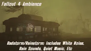 Fallout 4 Ambience - Radstorm/Rainstorm Atmosphere: Rain Sounds, White Noise, Wind Sounds, Etc
