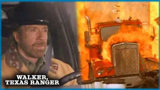 Car Chase Ends With An Explosive Finish! | Walker, Texas Ranger