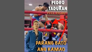 Grabe parang bato ang kamao 😱 Pedro Taduran full fight Vs Balaba 🔥💪