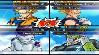 SSJ Goku & Vegeta vs Cell & Frieza Budokai Tenkaichi 2